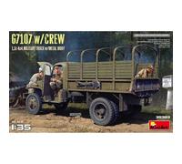 MiniArt MIN35383 1:35-G7107 w/Crew 4x4 camión de carga con cuerpo de metal, color moldeado