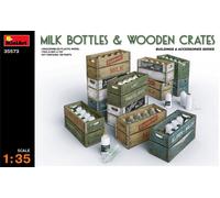 Mini Art 35573 1/35 Botellas De Leche Y Cajas De Madera