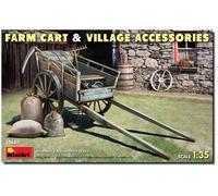 MiniArt MIN35657 - Carro de granja 1:35 con accesorios de aldea a escala