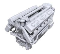 Miniart MIN37006 V-54 engine Model Kit, Various, Mittel