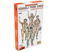 MiniArt MIN37086 1:35-Tripulación de tanques israelí, guerra de Yom Kipur, sin pintar