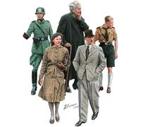 MiniArt MIN38075 1:35-Germany Civiles 30-40s (cabeza de resina) Kit de modelo a