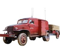 MiniArt - Model vrachtwagen K-51 Radio Truck met Trailer 37062 1:35 modelbouw p