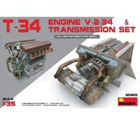 MINIART T-34 Motor (v-2-34) Y Juego de Transmisión 1:35 Kit Modelo