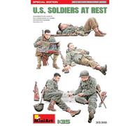 MiniArt- US Soldiers at Rest Militar 1:35-Soldados estadounidenses en Reposo (edición epcial) (MA35318)