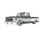Miniatur Motorfahrzeug-Modelle 1:24 Para Camioneta 1972 Escala De Fundición A Presión Simulación Modelo De Automóvil De Aleación Colección De Recuerdos Para Fanáticos De Los Pasatiempos Regalos De Rec