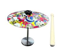 Miniatura de Batería,Gadget Divertido con Baqueta - Juguete de Tambor de Percusión Mini,Para Adolescentes Adultos Hombres Estudiantes Amantes de la Música Salón Dormitorio Estudio Residencia