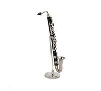 Miniatura de clarinete bajo modelo en miniatura instrumento musical Mini instrumentos musicales