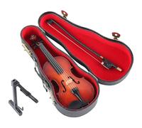 Miniatura de Violín, Modelo en Miniatura con Arco, Soporte de Exhibición, las Más Pequeñas Violines del Mundo, Regalo para Hombres y Mujeres, Adorno Musical para Oficina o Hogar, Decoración