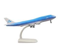 Miniatura del avión Avión de aleación de Metal KLM B747 de 20 cm, Modelo 1/400, con Tren de Aterrizaje y Ruedas, Juguete for niño.