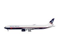 Miniatura del avión Avión de colección de aleación 1:400 Boeing B777-300ER de British Airways, Modelo de avión de aleación metálica G-STBF