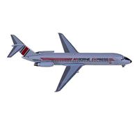 Miniatura del avión Kit de avión a Escala 1:400 Airborne Aviation DC-9-32 N988AX, Modelo de avión de Metal Fundido a presión, Juguete Coleccionable, Regalo for niño.