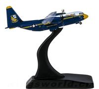 Miniatura del avión Kit de avión a Escala 1:400 for el Cuerpo de Marines de EE. UU. Lockheed C-130J Hércules Blue Angels, Modelo de avión en Miniatura de fundición a presión.