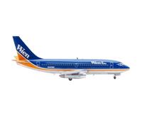 Miniatura del avión Kit de avión de Metal Fundido a presión Boeing B737-200 de Vienna Alaska Airlines con Soporte for maqueta Universal a Escala 1:200