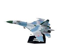 Miniatura del avión Modelo Coleccionable A Escala 1/100 del Modelo De Avión Militar De Metal del Caza Soviético Sukhoi Su-27 Flanker Modelo en Miniatura