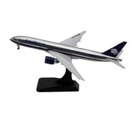 Miniatura del avión Modelo Coleccionable Escala 1:400 del Avión De Fundición Presión Boeing B777-200ER De Aeroméxico,Modelo N745AM con Flaps hacia Abajo Modelo en Miniatura