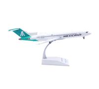 Miniatura del avión Modelo de avión de aleación fundida a presión Aeroméxico B727-200 de JC Wings 1:200 con Soporte y Adornos de avión.