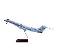 Miniatura del avión Modelo de avión de Resina Gulfstream G650er a Escala 1:70 con Soporte for coleccionistas y Decoraciones for Adultos.