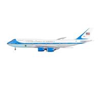 Miniatura del avión Modelo de avión for Adultos a Escala 1:400 US Air Force One 747-8, Modelo de avión de Metal Fundido a presión Coleccionable(Blue)