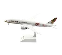 Miniatura del avión Modelo De Avión Reacción En Escala 1:200 De Fundición Presión para Boeing 787-9 De Gulf Air Retro Livery XX2327 Reg. N.° A9C-FG Modelo en Miniatura