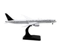 Miniatura del avión Modelo Prefabricado A Escala 1:400 del Avión De Metal Fundido A Presión Boeing B787-10 Star Alliance De EVA Airways Modelo en Miniatura