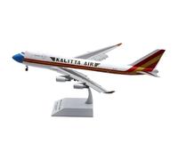 Miniatura del avión Modelo Prefabricado Escala 1:200 del Avión De Metal Fundido Presión KALITTA Air Boeing B747-400,Modelo N744CK con Flaps hacia Abajo Modelo en Miniatura