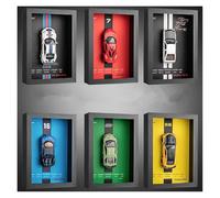 Miniatura del Coche 1:32 para Marco De Fotos Versión Aleación Metal Coche Deportivo Modelo Simulación 3D Coche De Carreras Colgante Pintura Decorativa Niños Adultos Juguete Regalo para(Verde)