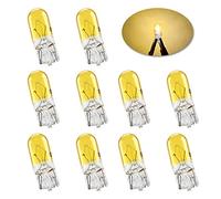 Miniatura estándar T10 W5W Bombillas halógenas amarillo brillante 194 168 501 Luces de circulación diurna Fabricante lateral Luz del tablero de instrumentos Cola de freno Bombillas antiniebla-10PCS