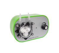 Miniatura G728-1 Bomba de Peristoria Pequeña Regulada por Velocidad Automática Autocebante 40-160ml/min (G728-1-3, Enchufe de la UE)
