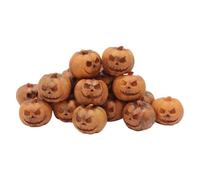 Miniatura Halloween Pumpkins - 20pcs Estatuas De Resina Fantasma, Conjunto Decorativo De, Acabado Realista Pintado A Mano | Mini Decoración De Halloween Ideal Para Abrigo De Fiesta