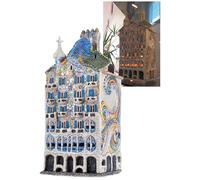 Miniatura histórica coleccionable. "Casa Batlló en Barcelona", España (Portavelas) 27cm E250N