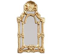 Miniatura para Casa de Muñecas 1:12 Escala Accesorio Victoriana Barroco Espejo de Pared