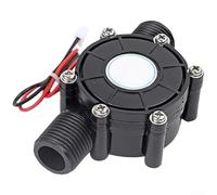 Miniatura para turbina hidroeléctrica para generación de energía montada en tubería que entrega salida estable de 5 V 12 V o 80 V CC para electrónica de baja potencia (C)