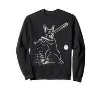Miniatura Pinscher Baseball Sports Dog Lover Sudadera
