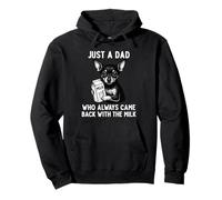 Miniatura Pinscher Dad Milk Joke Día del Padre Amante de los Perros Sudadera con Capucha