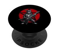 Miniatura Pinscher Heavy Metal Guitarra Rock Dog Lover PopSockets PopGrip Adhesivo