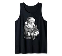 Miniatura Pinscher Papá Noel Navidad Perro Amante Camiseta sin Mangas
