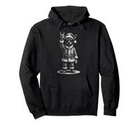 Miniatura Pinscher Rock Music Christmas Dog Lover Sudadera con Capucha