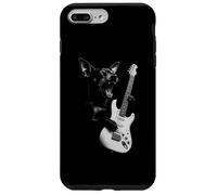 Miniatura Pinscher Tocando Guitarra Rock Música Amante Carcasa para iPhone 7 Plus/8 Plus