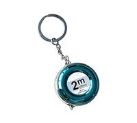 Miniatura retráctil pequeño llavero cinta métrica de 2 m de largo, regla de acero de alta precisión con cuerpo de ABS, perfecta para bricolaje y viajes, cinta métrica de acero ABS, precisa