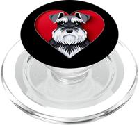 Miniatura Schnauzer Heart Cute Mini Puppy Dog Lover PopSockets PopGrip para MagSafe