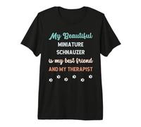Miniatura Schnauzer Perro papá mamá Amigo y Terapeuta Camiseta Premium