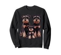 Miniatura Schnauzer Puppy Family Sketch Dibujo Arte. Sudadera