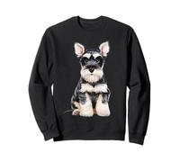 Miniatura Schnauzer Puppy Sketch Dibujo Arte Perro Amante Sudadera