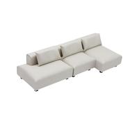 Miniatura Sofá de Casa de Muñecas Juguete de Juego Imaginario Sillón Mini Muebles Flocked Microescena Cojín Artificial Adecuado para Escenarios de Fot, S 1row White