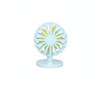 Miniatura Ventilador de Escritorio Réplica Detallada Clásica Accesorio de Muebles Miniatura Construcción Plástico Duro Adecuado para Casas de Muñecas, Azul