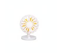 Miniatura Ventilador de Escritorio Réplica Detallada Clásica Accesorio de Muebles Miniatura Construcción Plástico Duro Adecuado para Casas de Muñecas, Blanco