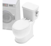 Miniatura WC para muñecas - PP 3 x 5,5 x 6 cm | Decoración de la habitación del inodoro Casa de muñecas | Inodoro simulación con sonido de descarga, decoración de tartas, divertido mueble para casa de
