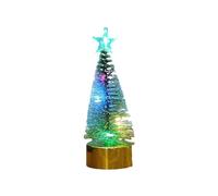 Miniaturas de árbol de Navidad de nieve bellamente elaboradas que brillan en tu hogar con color ligero y textura cómoda árbol de Navidad