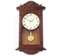 Miniaturas de casa de muñecas, accesorios y muebles para casa de muñecas Reloj de pared de madera vintage Accesorios a escala 1/12 Cosas en miniatura de bricolaje para sala de estar Sala de estudio